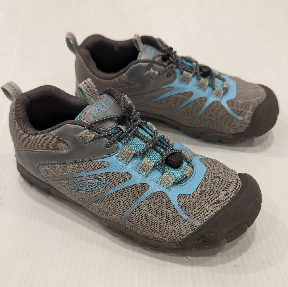 KEEN kids toggle elastic mesh shoes sneakers size 4 - Picture 10 of 11